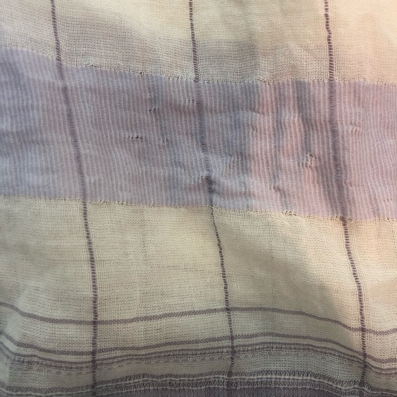 Holding Horses Anthropologie Top Plaid Cream M - Picture 8 of 8